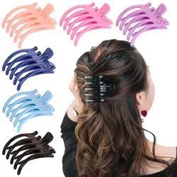 Big Size Simple Hair Claw Hairdressing Hair Clip Crocodile Plastic Clamps Claw Duckbill Clips Hairpins Hair Styling Accessories