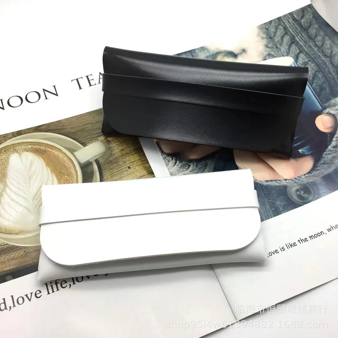 Soft PU Leather Glasses Bag Men Women Sunglasses Reading Eyeglasses Protective Cover Glasses Storage Pouch Eyewear Accessories