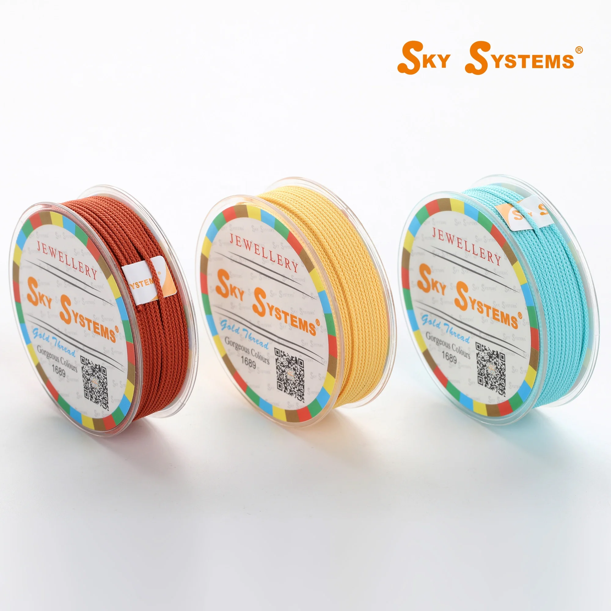 

SKY MI 0.65~1.5mm 31#-60# Jewelry Cord Polyester Cord Jewelry Accessories Bracelet Necklace Raw Material 81 Colors