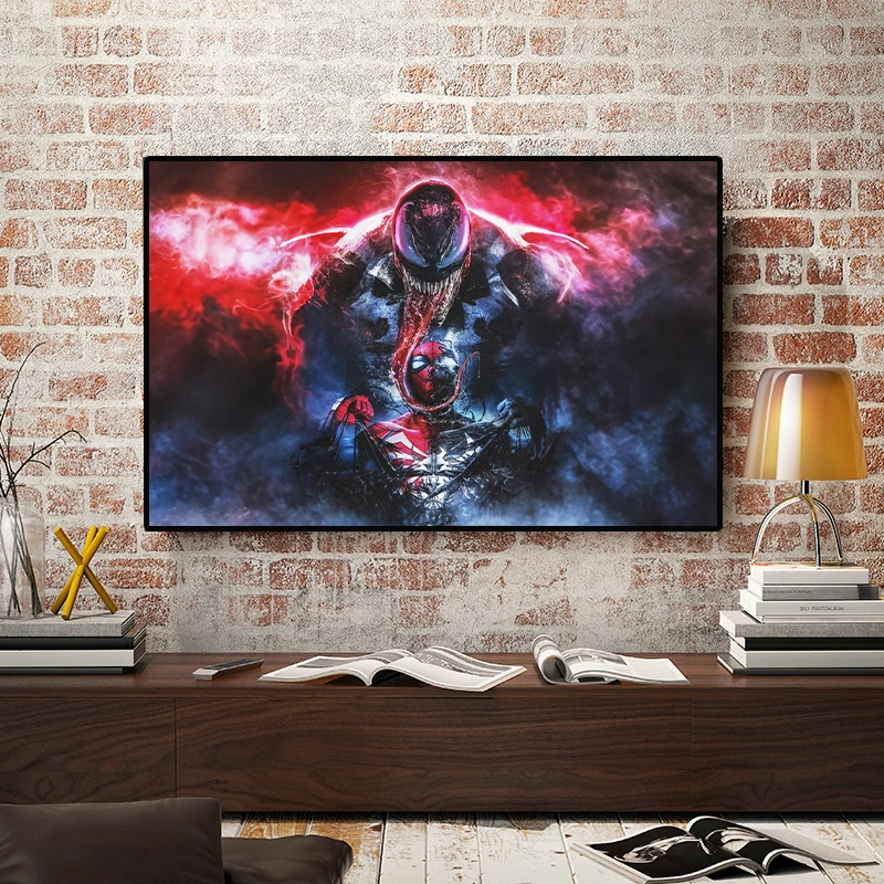  Spider-Man Venom Wall Art Poster Marvel Movie Home Decor Prints Living Room Bedroom HD Canvas Painting Interior Wallpaper