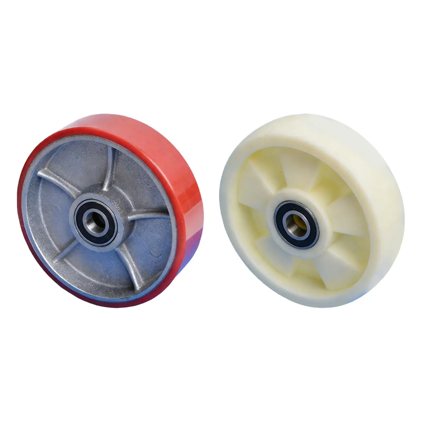 Pallet Jack Steering Wheel for Hand Push Hydraulic Pallet Universal Spare Silent Smooth Roller Bearings Included Replacement