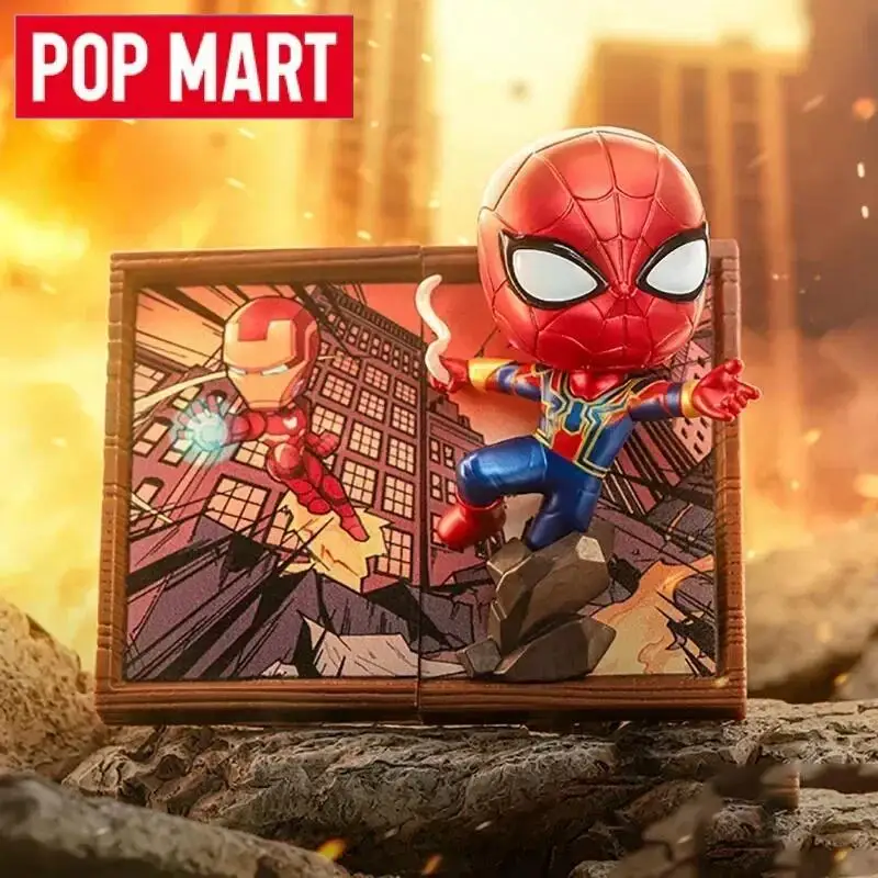 

POP MART Marvel Picture Frame Series Blind Box Mystery Box Toys Kawaii Ornaments Figurines Home Decor Desktop Model Dolls Gilrs