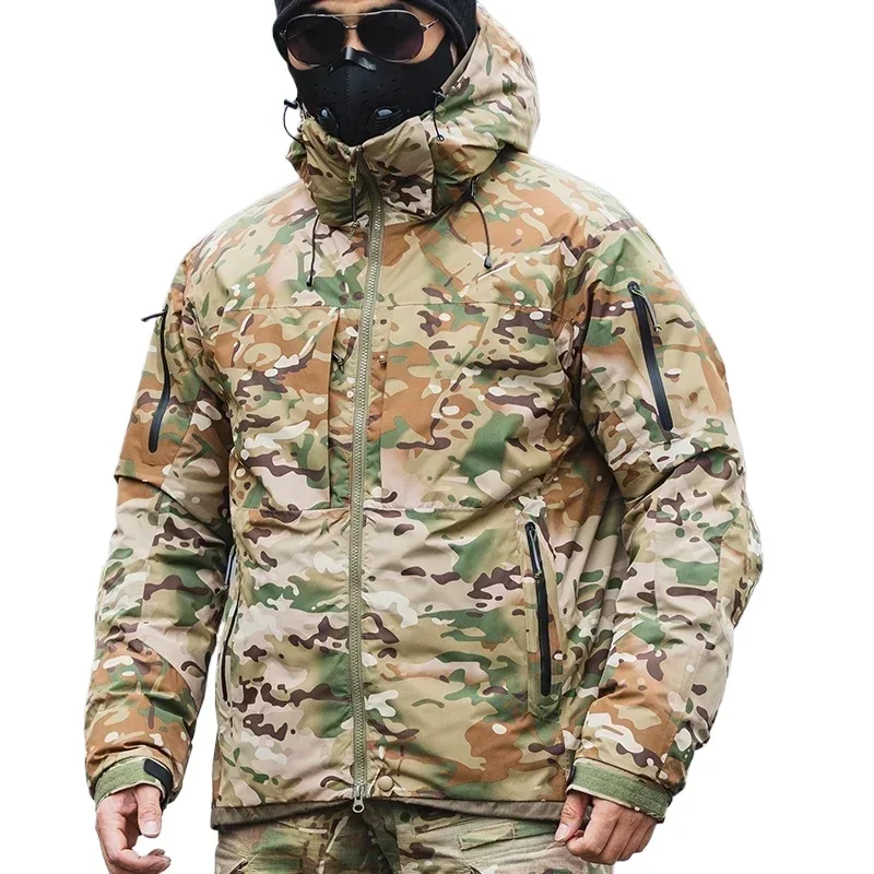 

Outdoor Winter Thick Warm Tactical Cotton Jacket Skiing Mountaineering Warm Jackets Windbreaker Waterproof Hooded Cotton Coat
