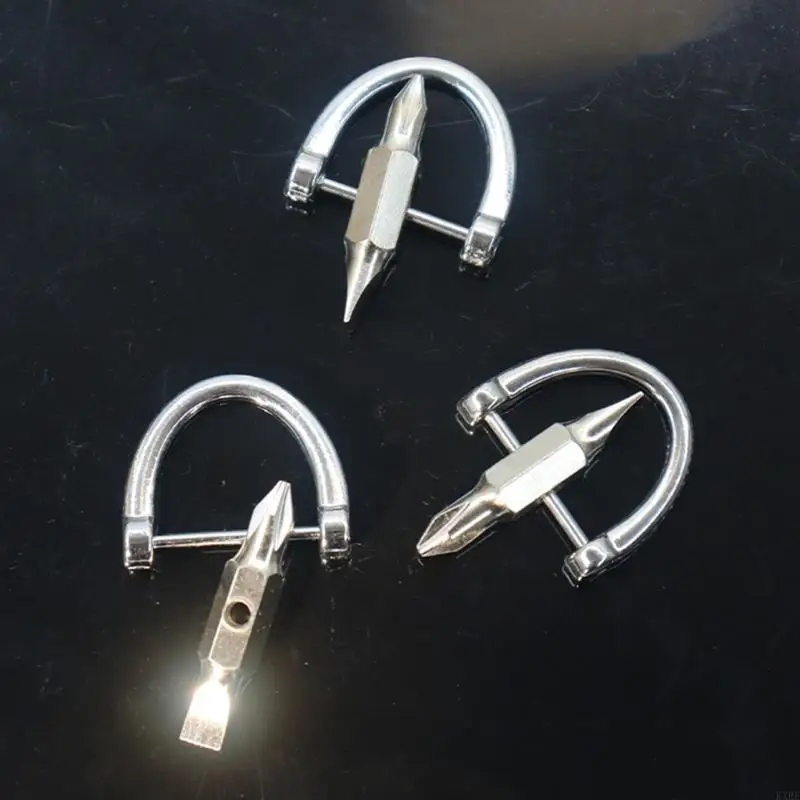 Chave fenda conveniente portátil Flathead Chave para a ferramenta manual Viagens casa precisam KXRE