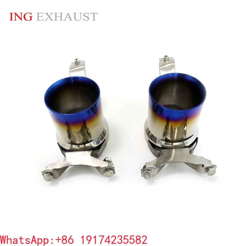 For High Flow Titanium Alloy Exhaust Pipe Tips For Ferrari 488 Pista 3.9T With High Performance Auto Turning Pipe Parts