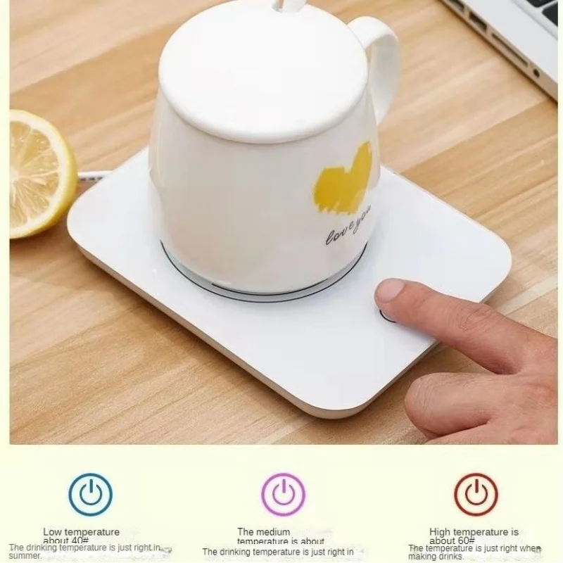 Portable Mug Warmer Cup Heater Tea Coffee Water Milk Porcelain Glass Mini Teapot Thermal Coaster Mat Constant Temp 55C Plate