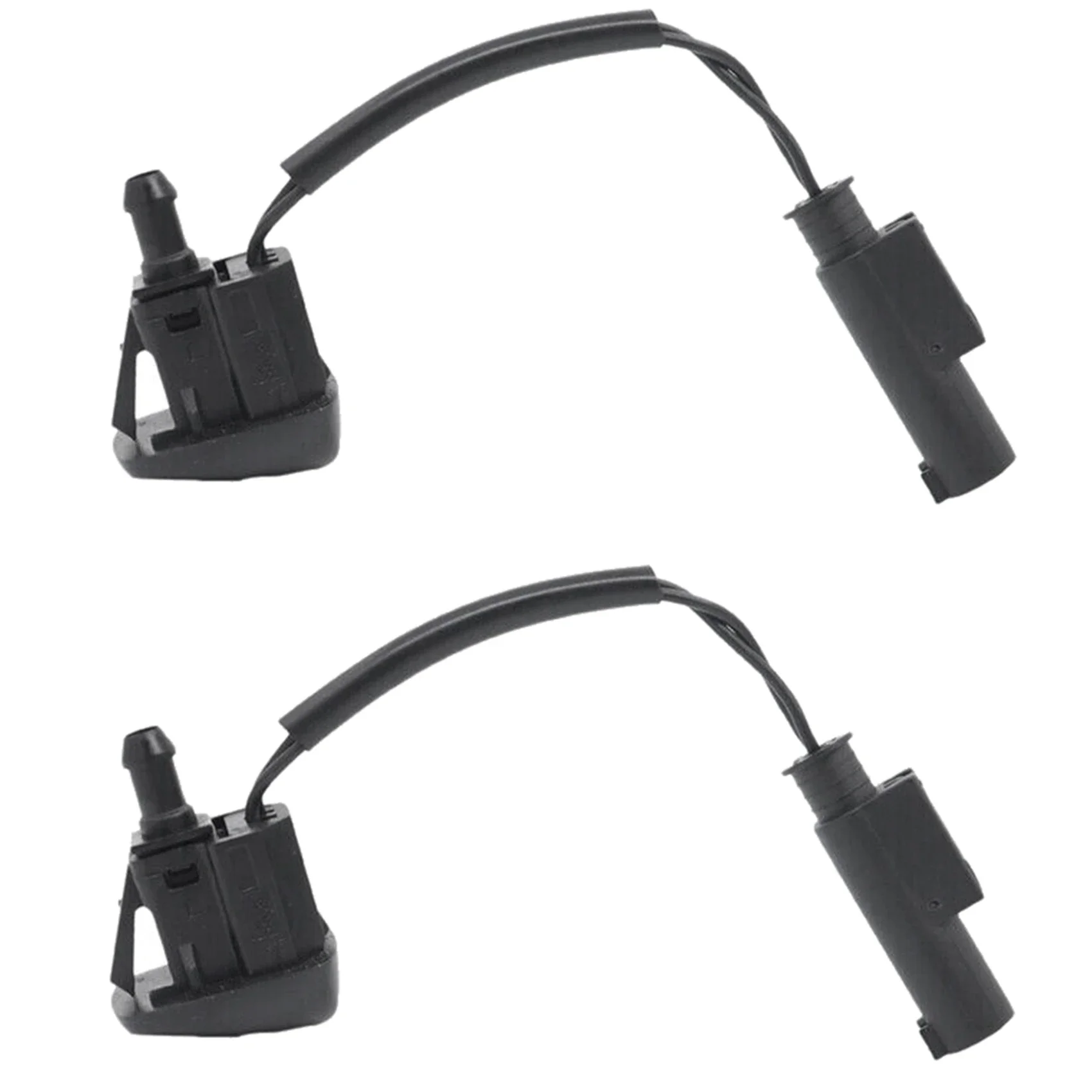 2X Windshield Heated Washer Sprayer Nozzle Jet 61667046060 for BMW 5 Series E60 E61 2004-2010 525I 528I 530I 535I 550I