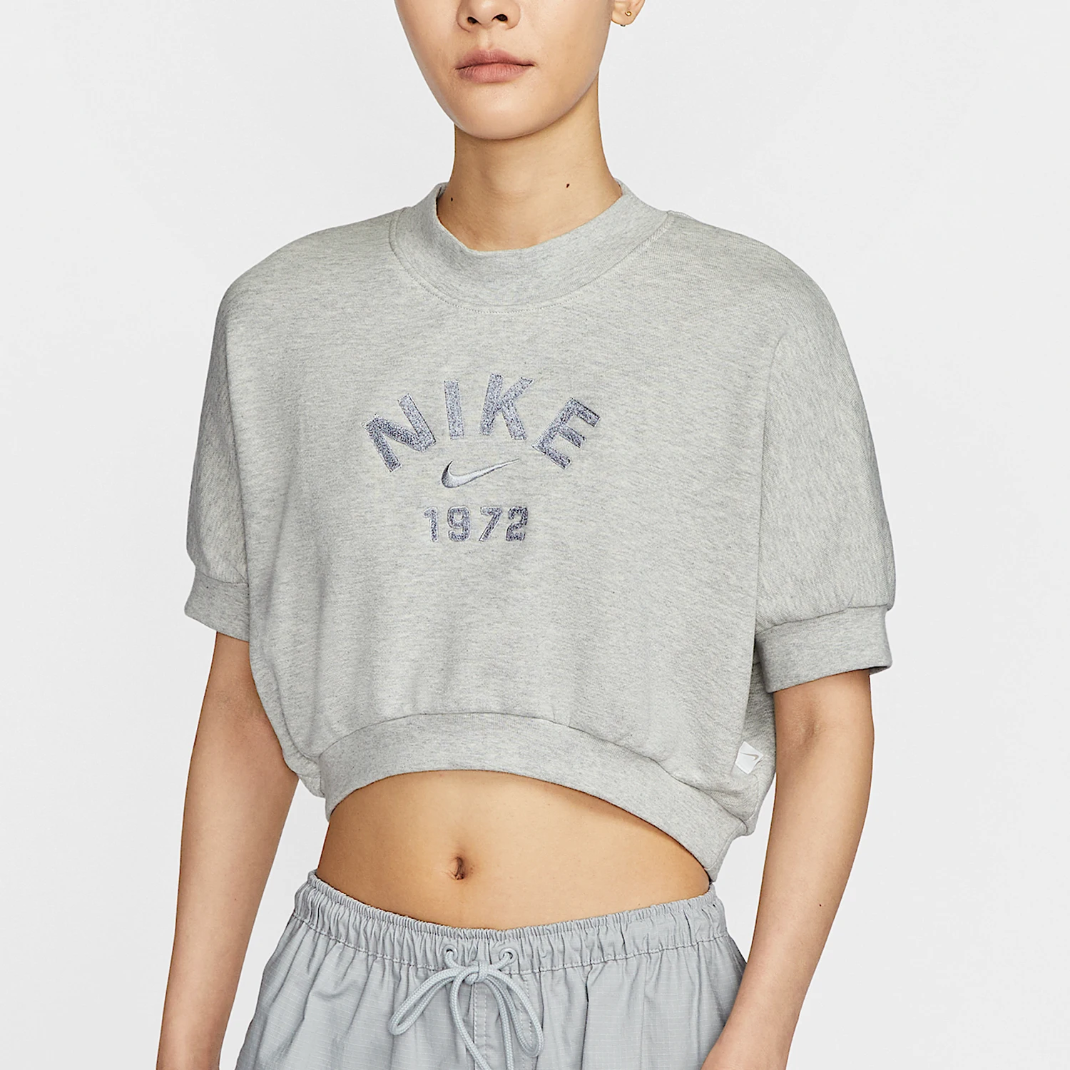

Nike Authentic Summer New Women's French Fashion Breathable Round Neck Top HJ0225-050