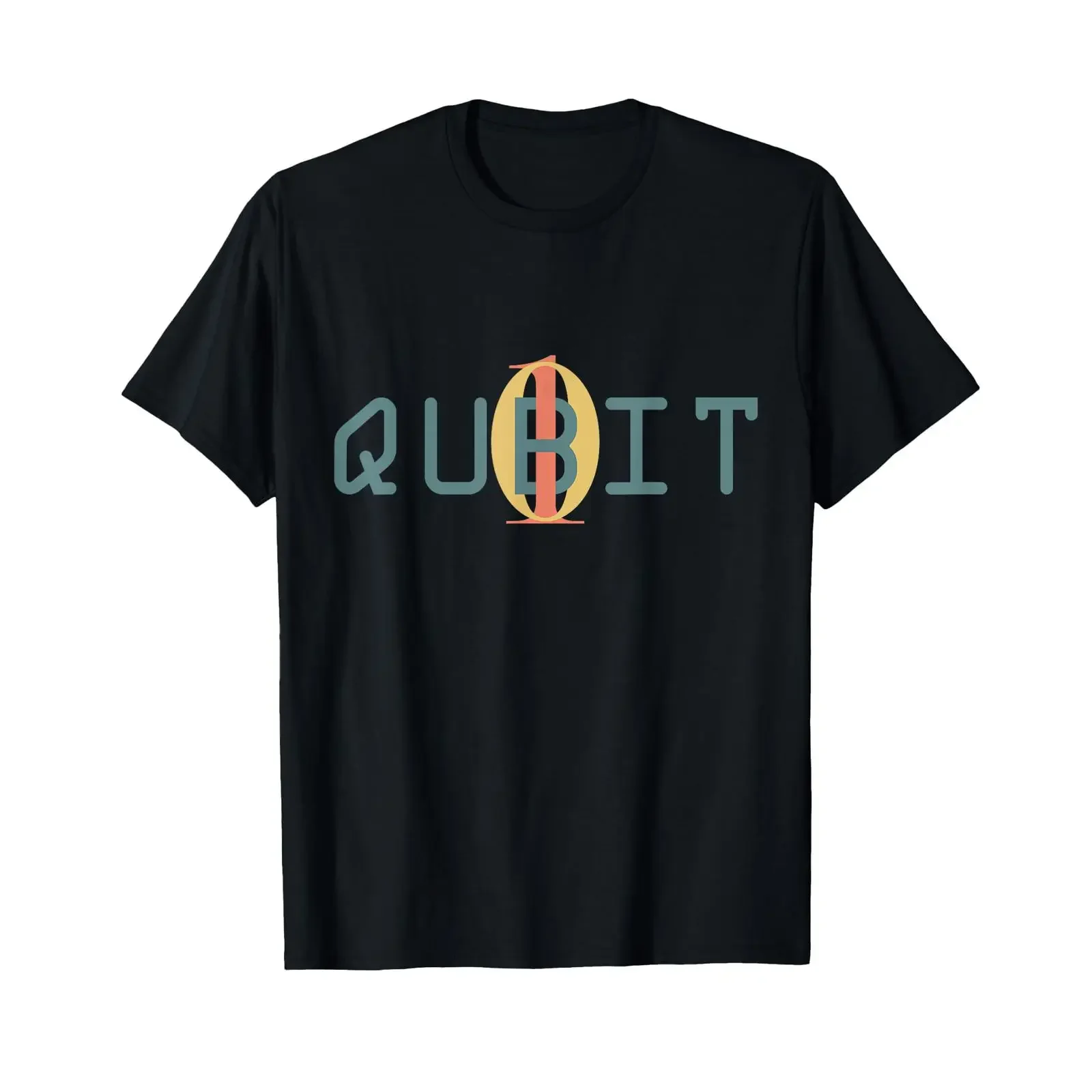 Qubit Quantum Entanglement Computer Physics T Shirt vintage Washed Breathable fashion streetwear Slightly Top For Everyday Wear