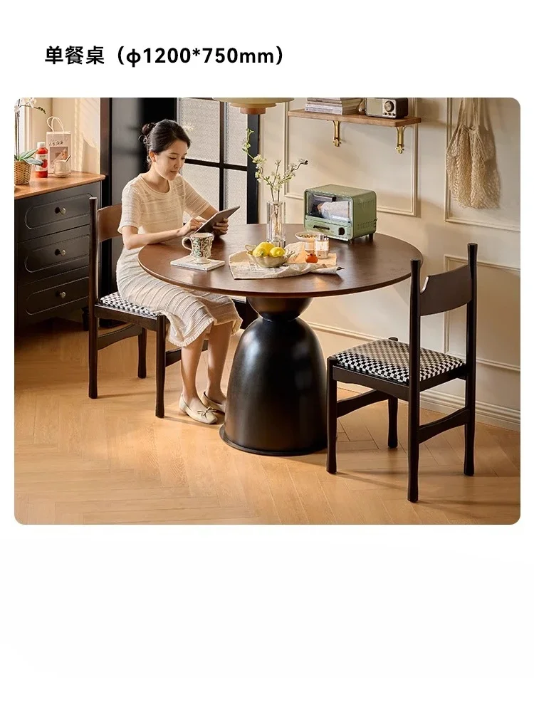 Living room round table 2025 new high-end dining table 5