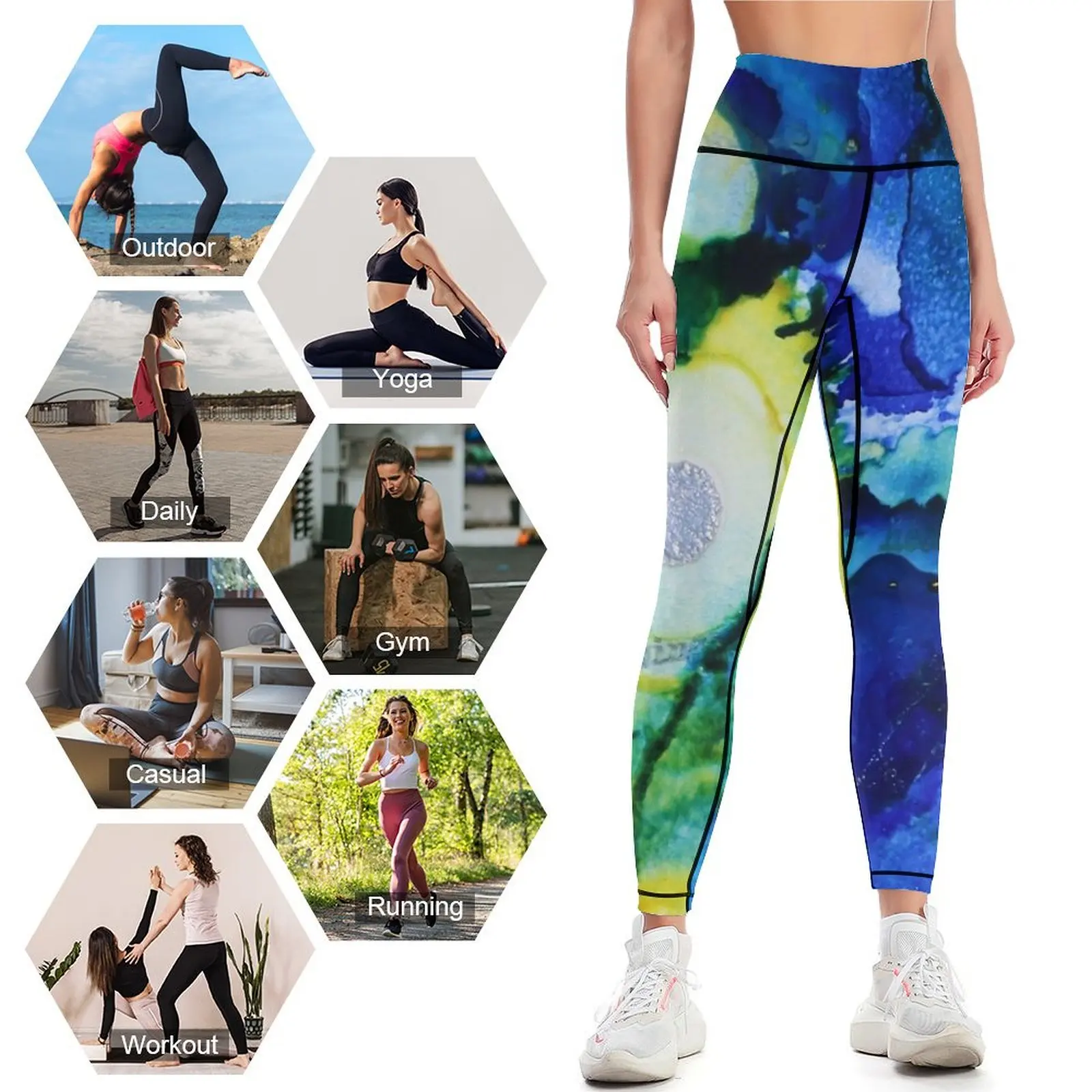 Use your wings (happy art) Leggings sport legging active wear Womens Leggings