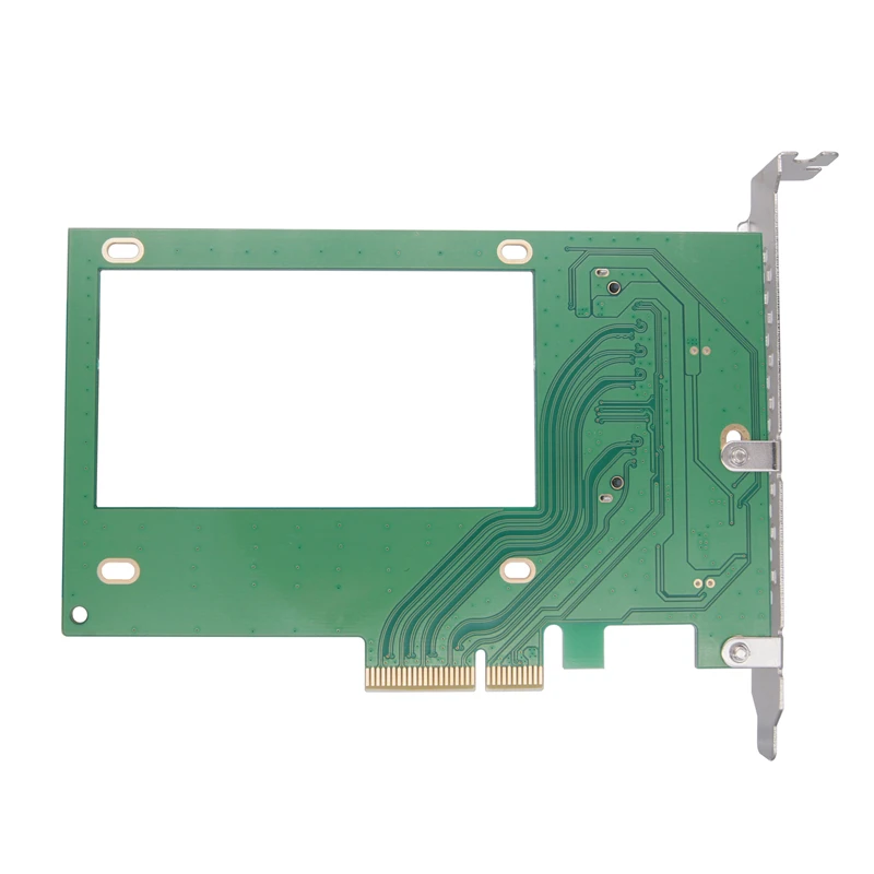PCIE ke adaptor PCI Express 3.0 X4 ke AS. 2 NVME SFF-8639 2.5 "SSD Expansion Card Riser Converter 32 GT/S untuk komputer Deskotp