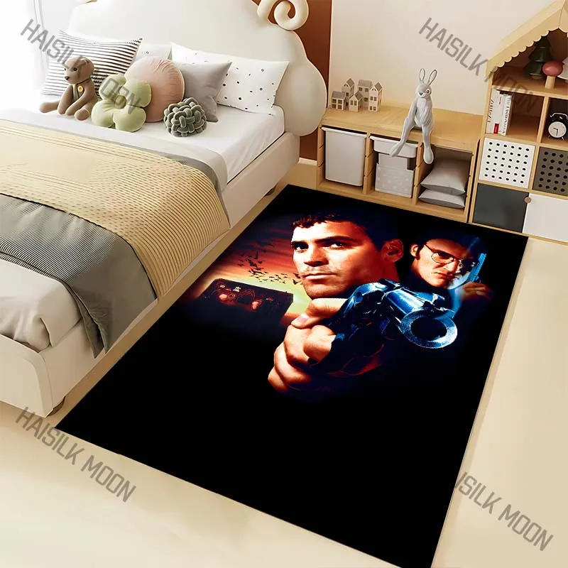 1PC Gun held in dark scene Carpet for Living Room Bedroom Sofa Home Decor Rus Non-slip Floor Mat Luxury Gift