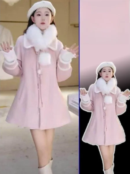 

Новинка! Модное женское шерстяное пальто-жакет больших размеров в корейском стиле, свободного кроя, с эффектом похудения, премиум-качество, весна.