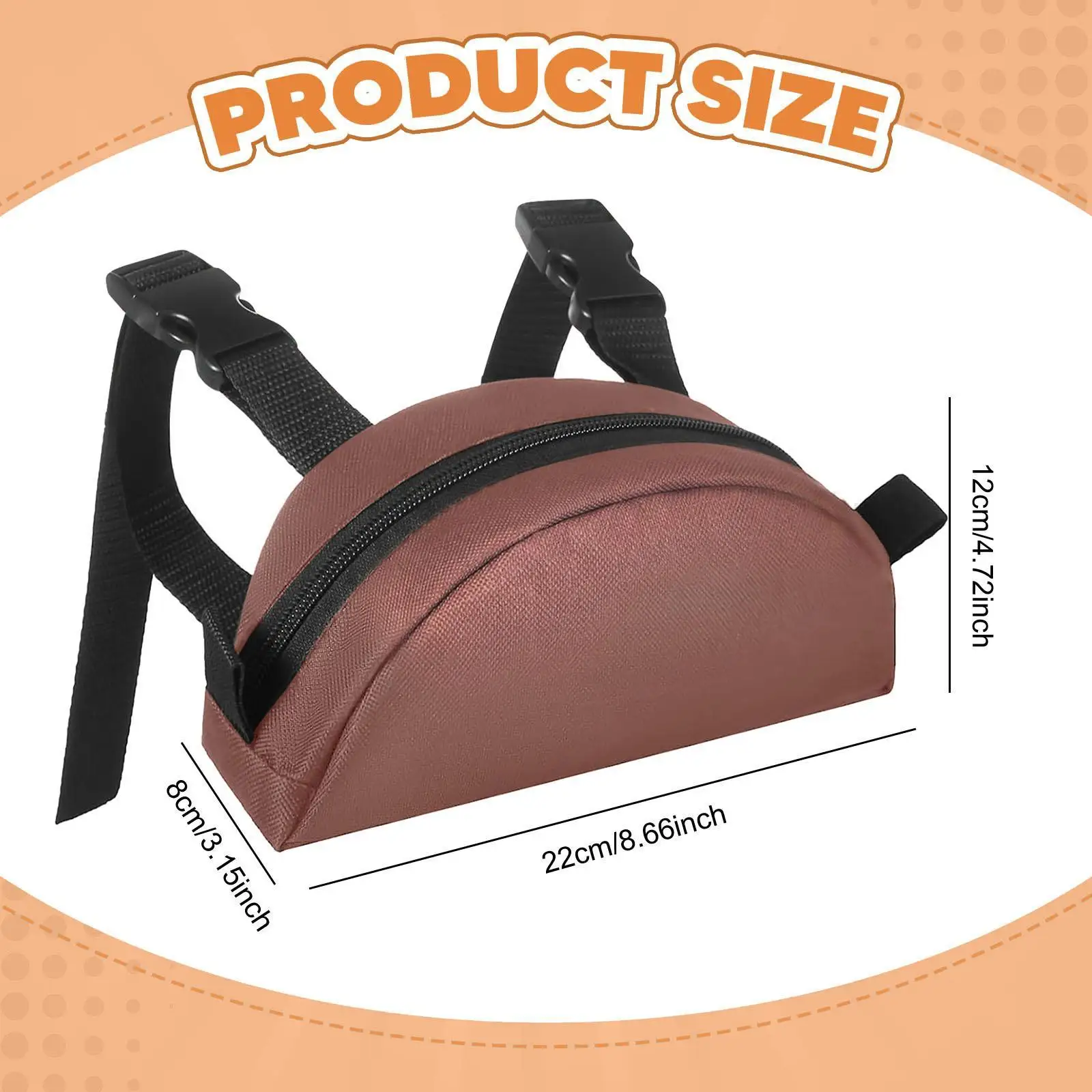 حقيبة سرج الفروسية، حقيبة تخزين مدمجة بسحاب أكسفورد لركوب الخيل على شكل ذيل التحمل الغربي