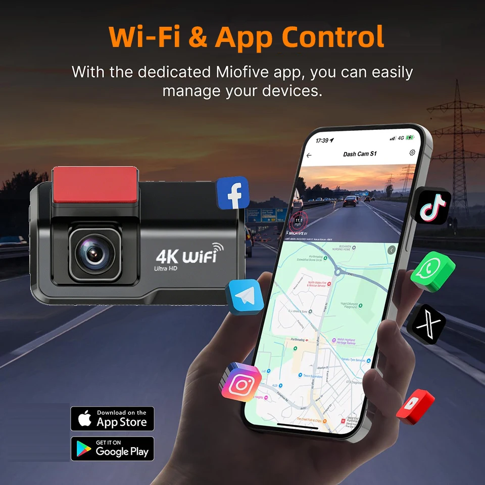 Acceo Dash Cam 4K Ultra HD con - Dash Cam Front And Rear 4K recensione e prezzo