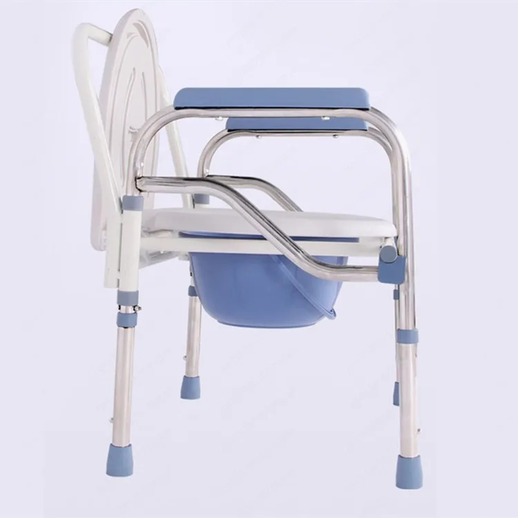 Foldable stainless steel Toilet chair elderly mobile  pregnant women toilet disabled auxiliary toile t chair