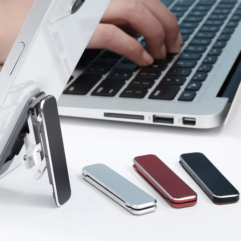 Uniwersalny mini metalowy składany stojak na telefon komórkowy Niewidoczny wspornik stojakowy ze stopu aluminium Uchwyt do telefonu stacjonarnego