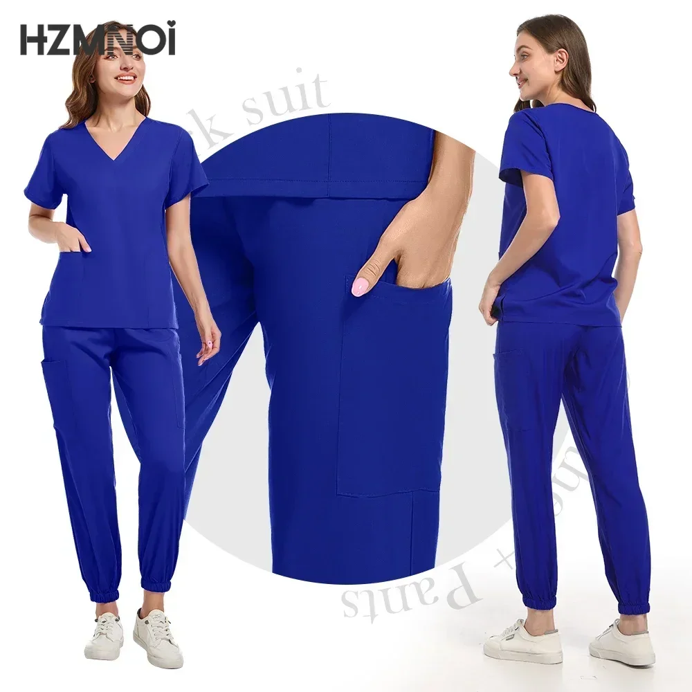 Hospital Surgical Clothes Medical Uniform Women Scrub Set Doctor Nurse Accessories Dental Clinic Scrub Set Beauty Salon Workwear