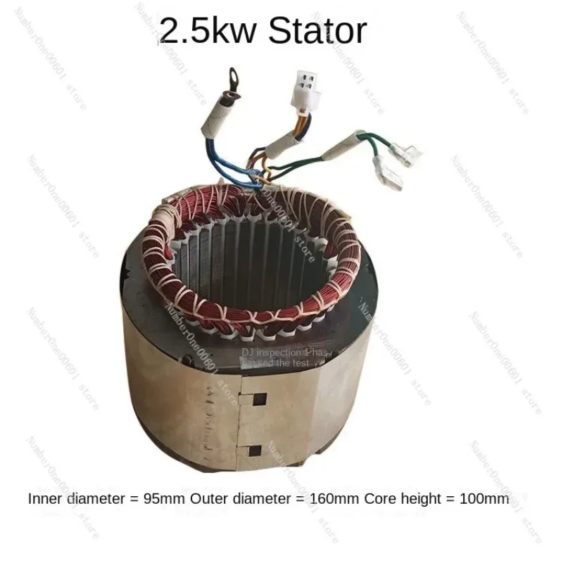 Generator Rewinding Kit Complete Set, 1.5KW 2KW 2.8KW 3KW Pure Copper Stator Rotor, Single Three Phase