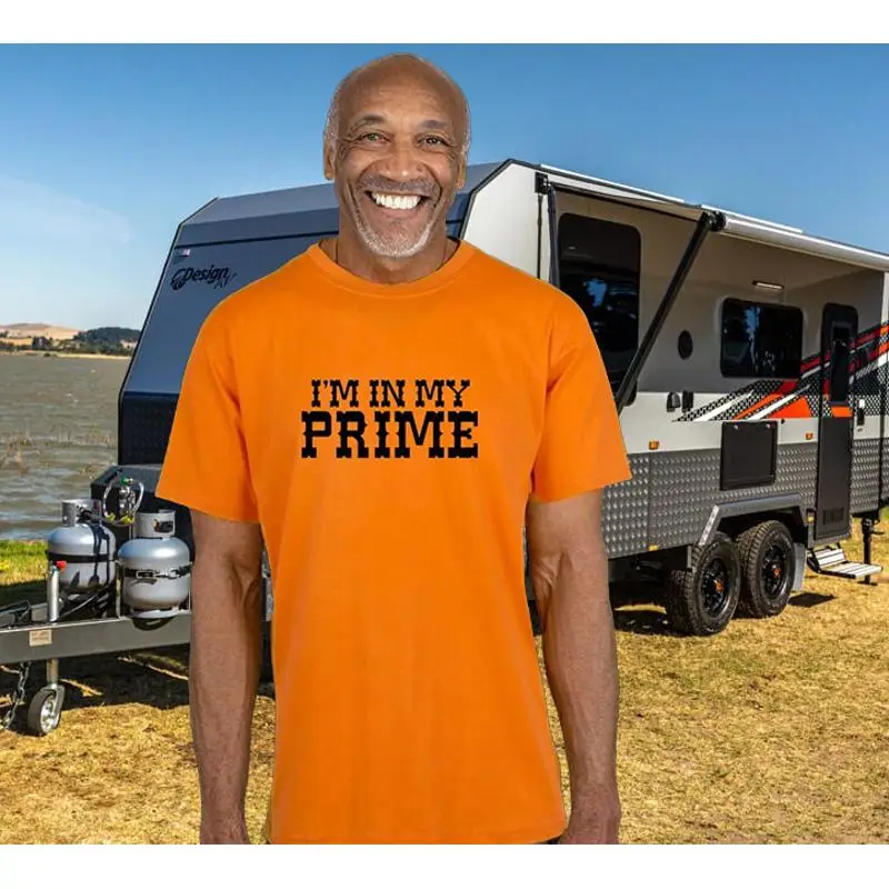MEN WOMENS TEE TSHIRT UNISEX IN MY PRIME GIFT DAD CARAVAN RETIRED TRAVEL GOLDEN