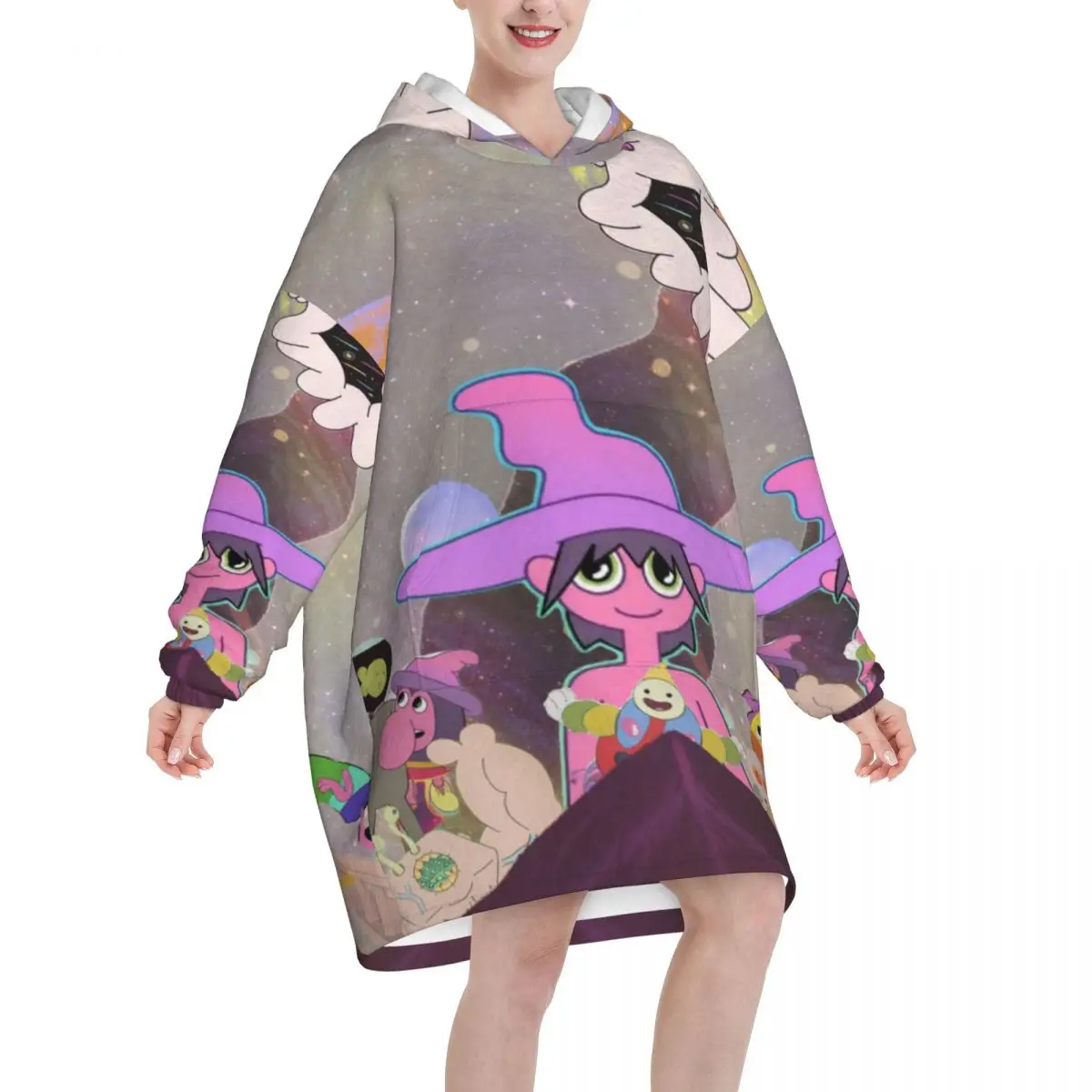 Midnights Gospes Oversized Blanket Hoodie Sweatshirt Long Fleece Hooded Wearable Blanket with Large Pocket for Women Men