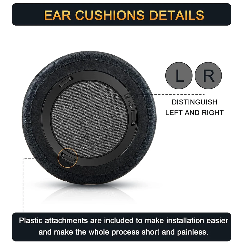 Corsair Virtuoso RGB ワイヤレス SE XT ゲーミング ヘッドセット用のアップグレードされた交換用イヤーパッド クッション、プレミアム生地、より柔らかい低反発フォーム