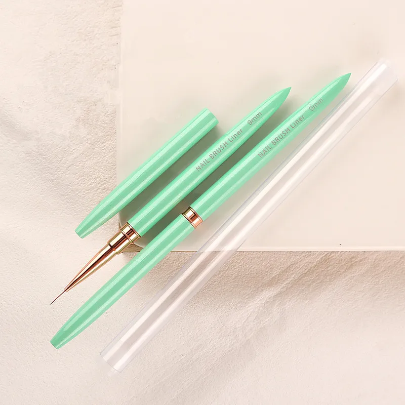 1/6 pièces Nail Art Liner ensemble pinceaux Gel brosse à ongles Gel vernis à ongles peinture brosse dessin Nail Art Design brosse stylo