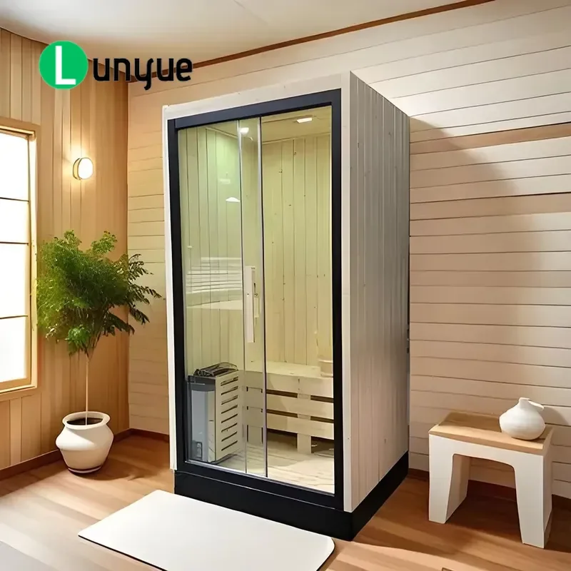 Modern Double Sided Sauna Steam Room Waterproof Constant Temperature Home Health Apartment Use For Personal Wellness