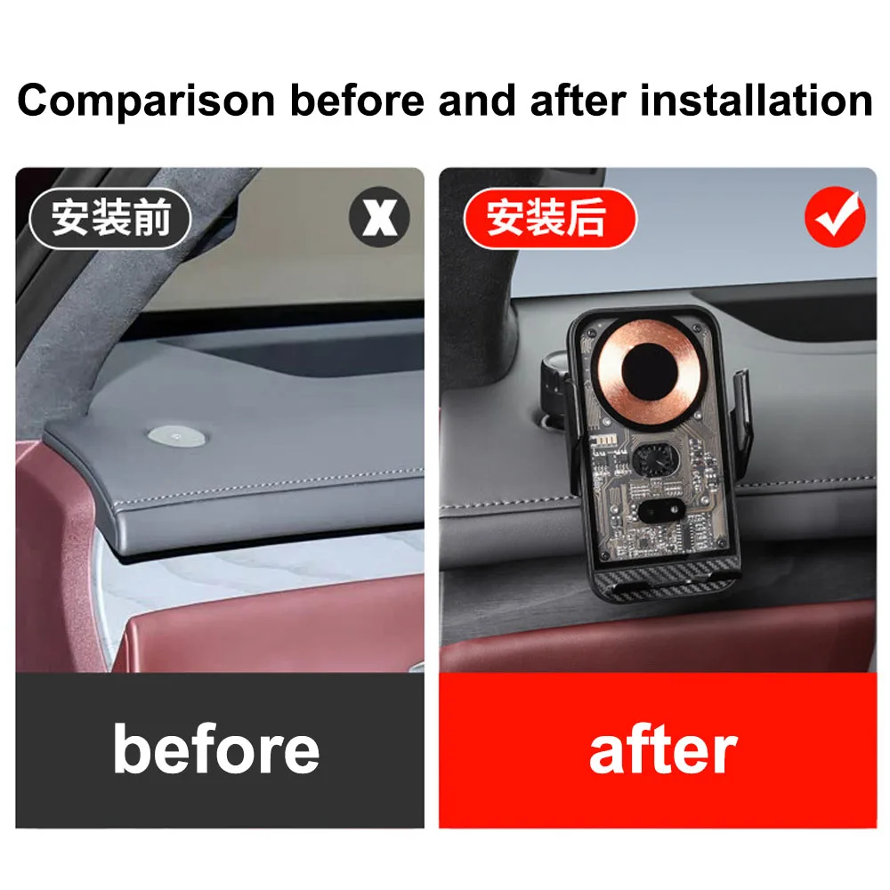 Fit For VOYAH Taishan Mount Tai 2026 Car Mobile Phone Holder ABS Automotive Modification Parts Navigation Anti Shake Bracket