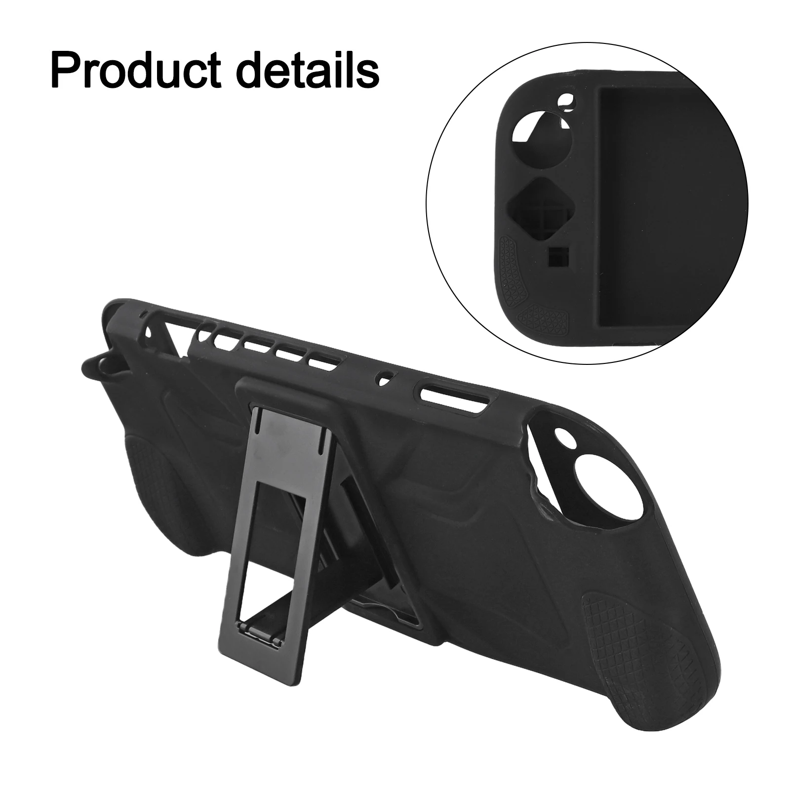 Protective Silicone Case for Nintendo Switch2 with Non Slip Texture and Adjustable Stand for Enhanced Experience