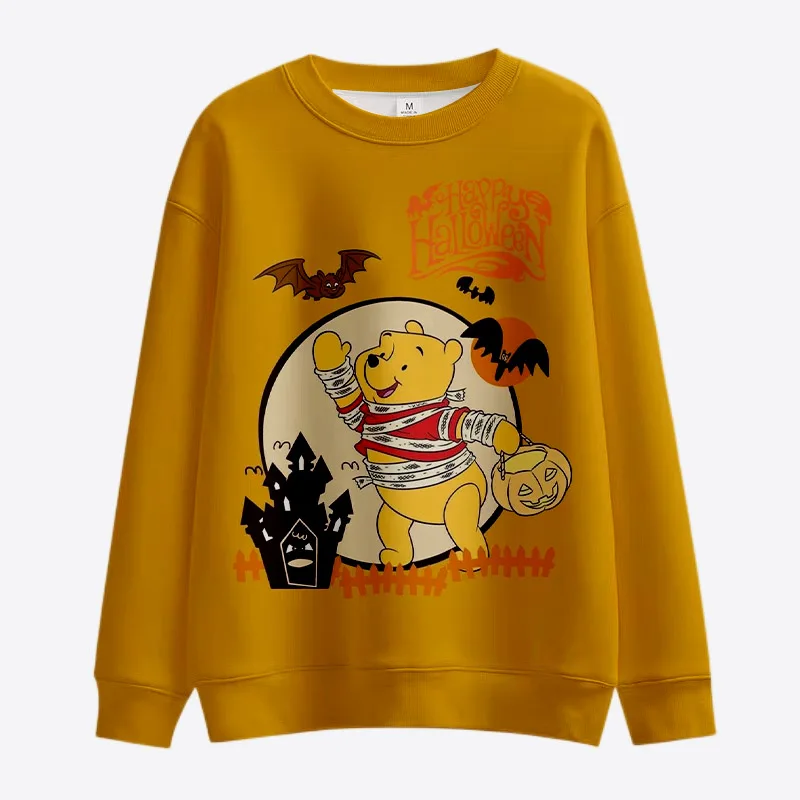 Jesień 2022 Horror Halloween Disney marka ściegu i Mickey Minnie wycięcie pod szyją bluza w stylu Casual męska sweter z długim rękawem Top