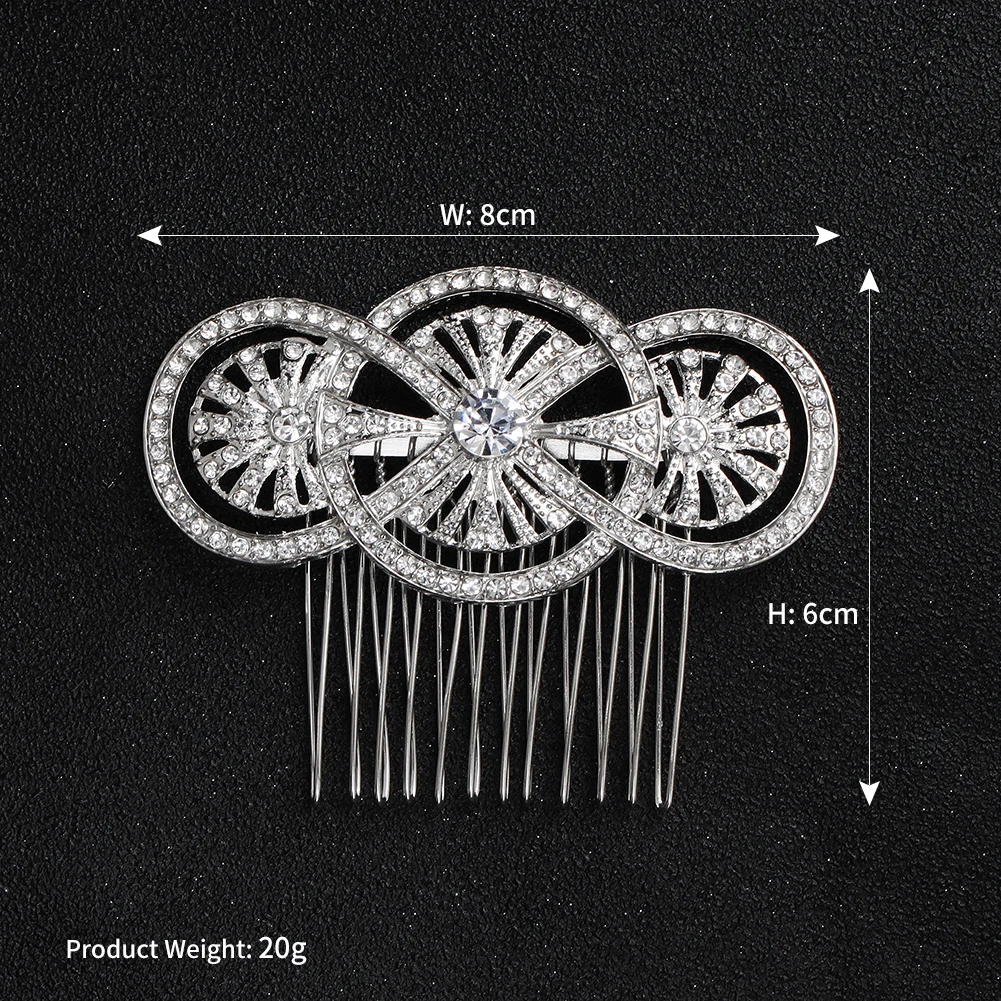 Klassischer Strass-Haarkamm im Vintage-Stil für Frauen, luxuriöser Schmuck, Haarschmuck, alltägliche Kopfbedeckung, Braut- und Hochzeits-Haarkamm