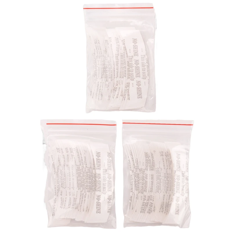 108 teile/los kein Glanz Perücke doppelseitiges Klebeband Haar klebeband Streifen wasserdicht für Toupet/Spitze Perücken Film c