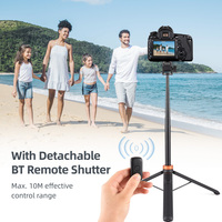 KINGJOY M080 70in Extendable Selfie Stick Tripod Photography Bracket Desktop Tripod Stand with Phone Holder Wireless Remote