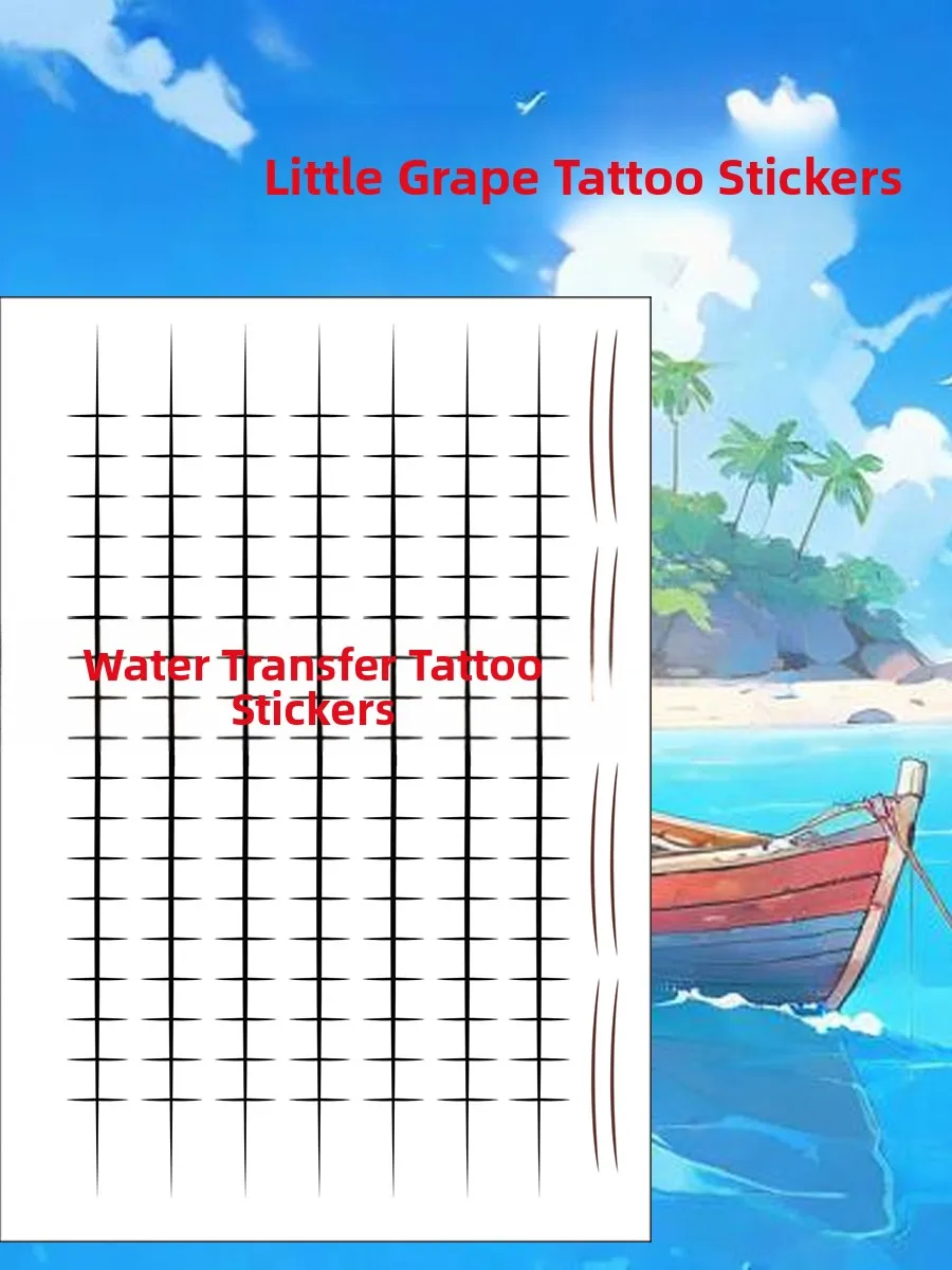 Long-lasting Waterproof Pirate King Luffy Chest Scar Tattoo Stickers for Cosplay Comic Conventions Body Art Decals