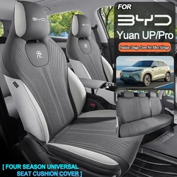 High Auto Car Seat Cushion Cover Pad Mat for BYD Yuan UP Pro 2024 2025 Four Seasons Half Package Seat Aviation Turn Fur