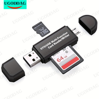 Micro USB/SD/TF/USB 4 In 1 OTG Card Reader Adapter for Android Phone Tablet PC Xiaomi Huawei