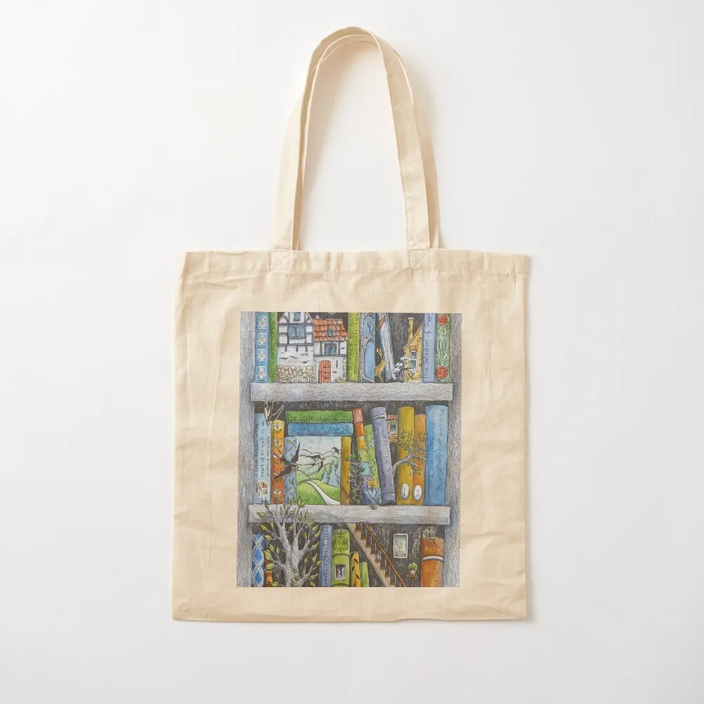 Tree huggers' library Tote Bag shopping trolley bag Reusable bags Lady bags shopping bags foldable