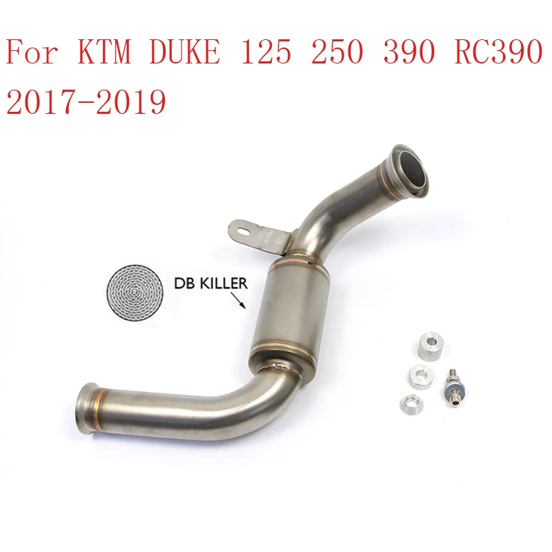 

For KTM DUKE 125 390 250 Duke RC125 RC250 RC390 2017 2018 2019 DB-killer Exhaust Mid-pipe Elimination Link