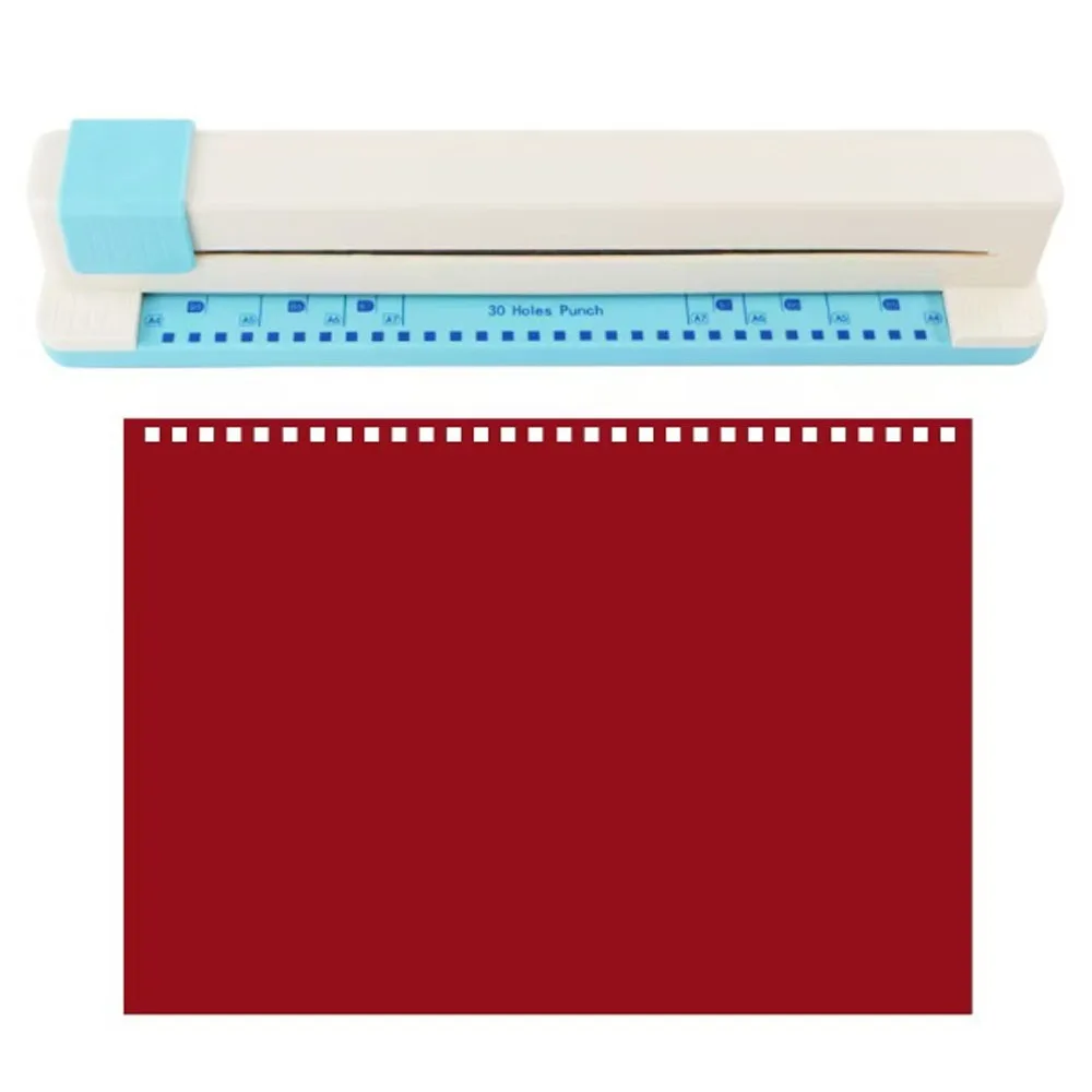30-hole-paper-punching-machine-lightweight-square-paper-puncher-efficient-round-shape-document-collar-punching-machine