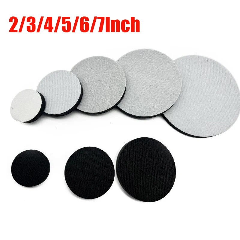 Sponge Cushion Buffering Backing Pad 2/3/4/5/6/7 In Hook And Loop Density Interface Protect Pad Sanding Disc Pad Abrasive Tool