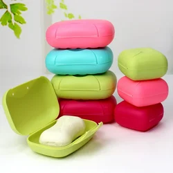 Caja de jabón de viaje de plástico, plato, estuche protector, contenedor, ducha de lavado, ducha casera, baño, caja de jabón sellada