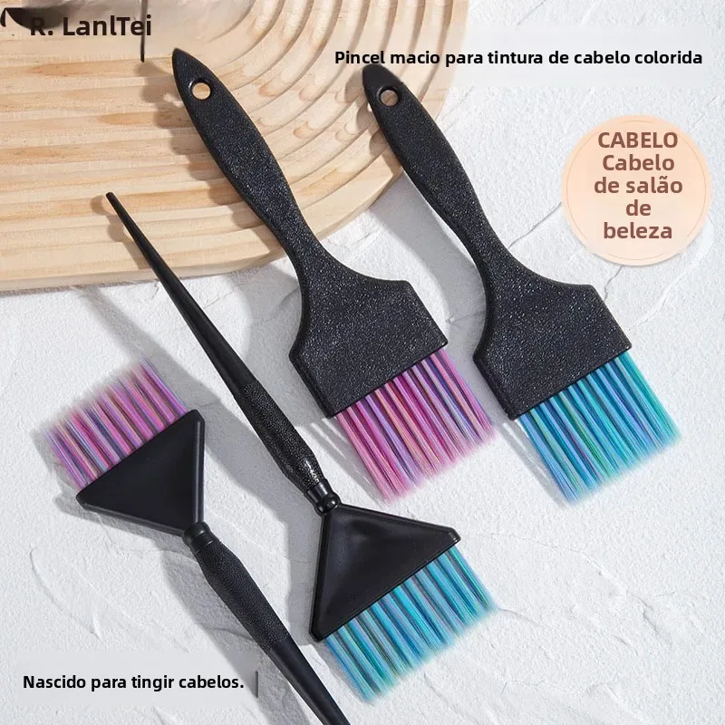 Wantei barbeiro destaque placa ferramentas profissional macio tingimento de cabelo pente tingimento varredura paris pintura tingimento escova