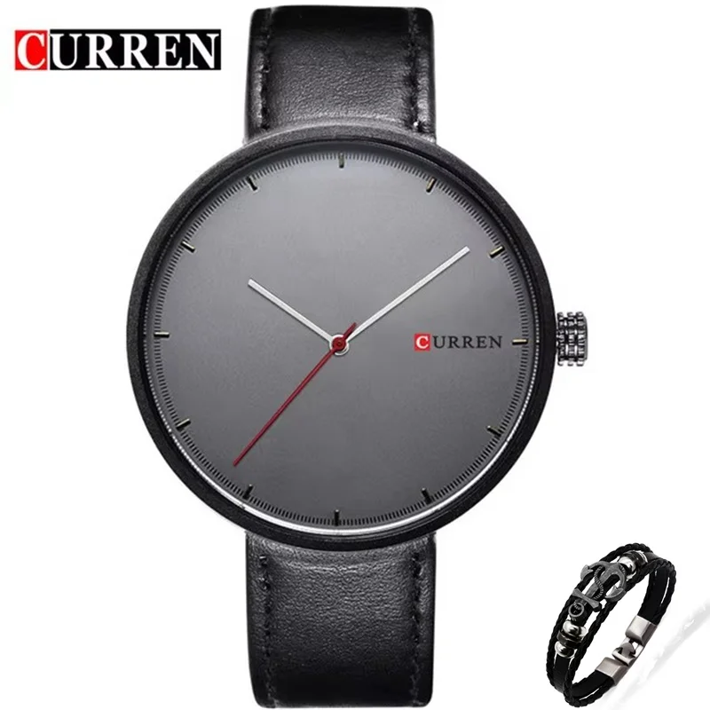 

Curren 8223 Men Casual Sport Simple unique Quartz Wrist Watch for Man Leather Waterproof wholesale Male Clock Relogio Masculino