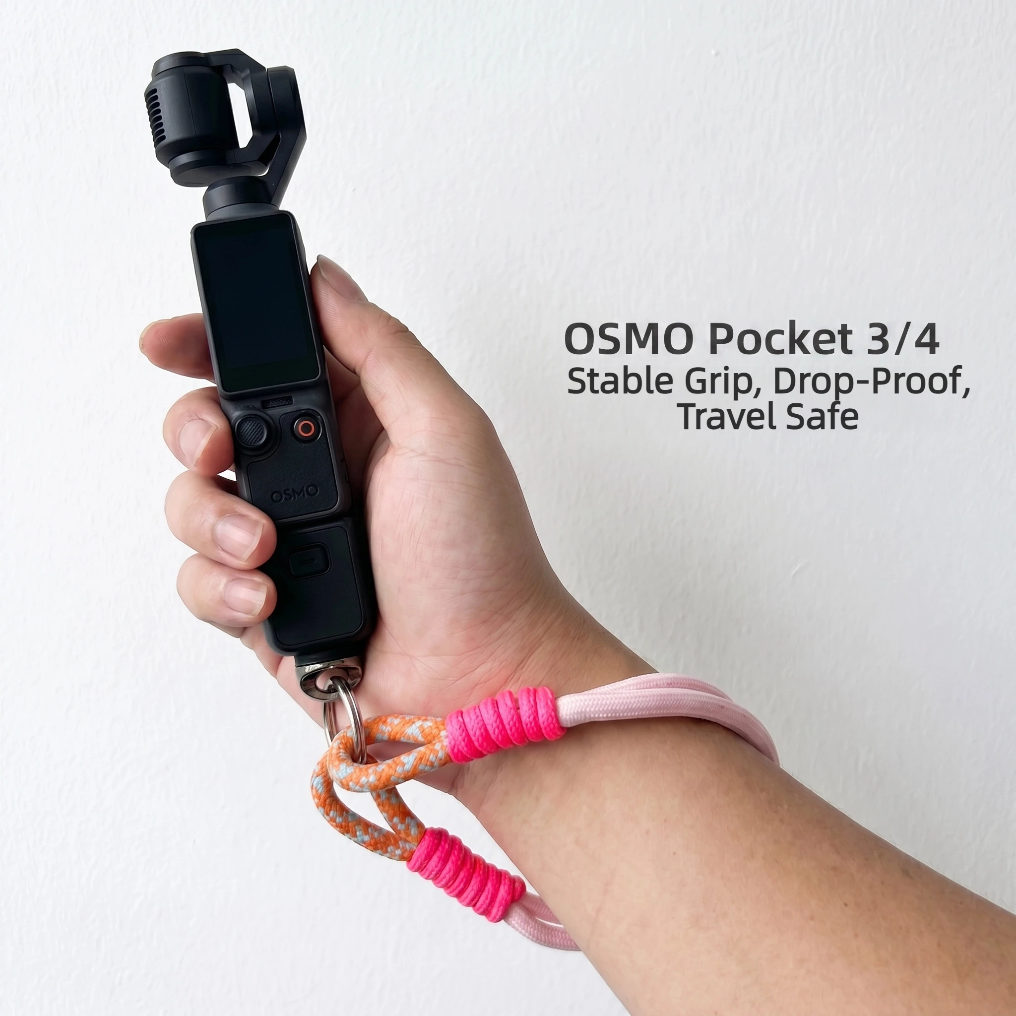 Sports Camera Anti‑Lost Wrist Strap Safety Lanyard with 1/4 Inch Screw for Insta360 GoPro Hero 13 12 11 10 SJCAM DJI OSMO Action