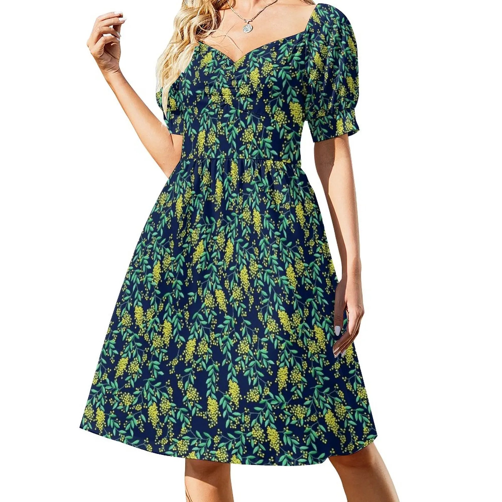 

Golden Wattle - Navy Sleeveless Dress long dresses for women women's evening dress 2023