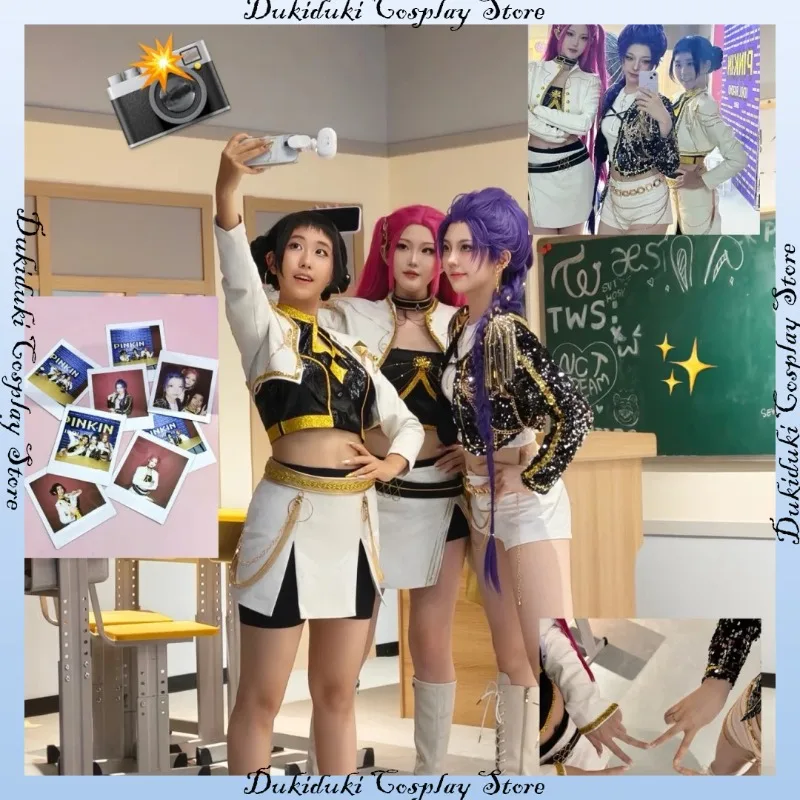 

In Stock K-POP Demon Hunters Clothing Performance Outfits Popular Singer Suit Girl Party Carnival Dress Up