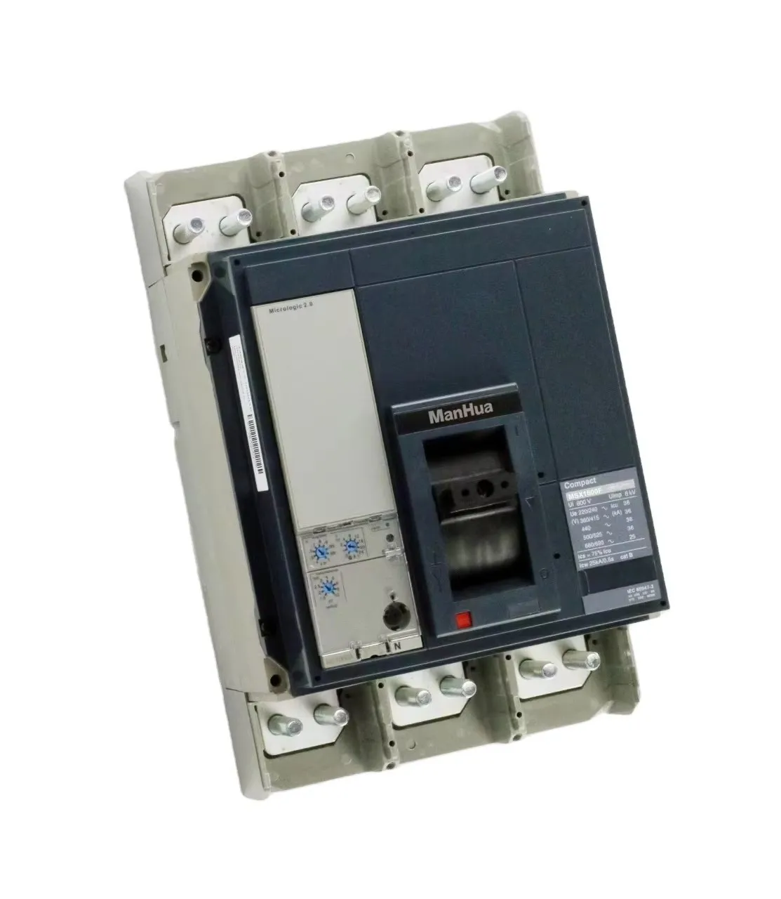 ManHua Electronic Molded Case Circuit Breaker Overload and Short-Circuit Protection 3P 4P