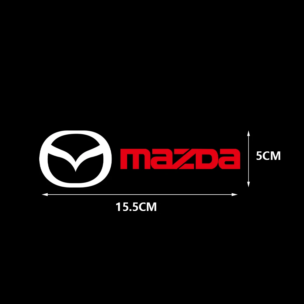 2PCS Car Vinyl Reflective Sticker Rearview Mirror Body Door Decoration Decal For Mazda 2 3 5 Axela CX-5 CX-3 Atenza Demio RX7 MS